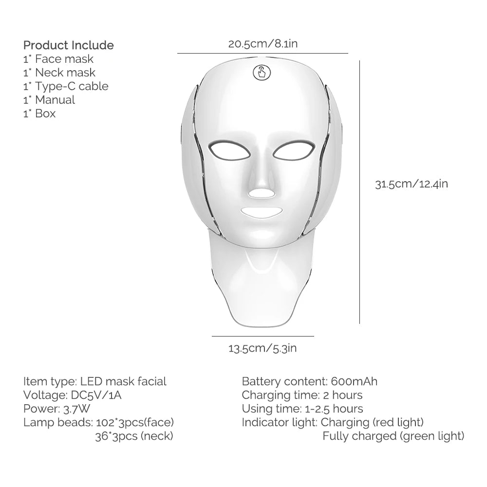 LED Rechargeable Face Mask
