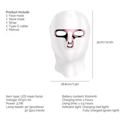 LED Rechargeable Face Mask