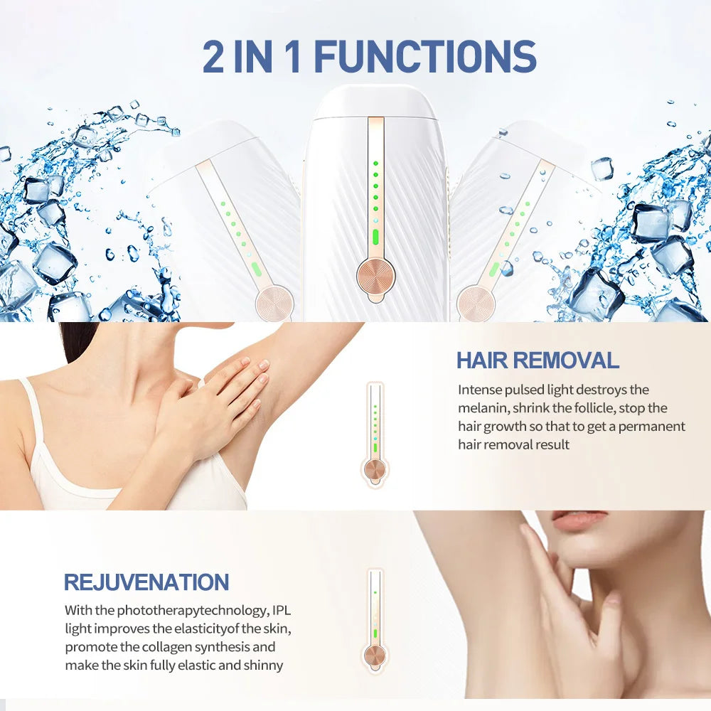 2-in-1 Fast Flash Laser Hair Remover