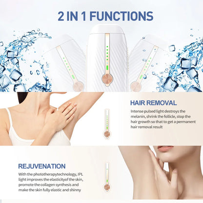 2-in-1 Fast Flash Laser Hair Remover